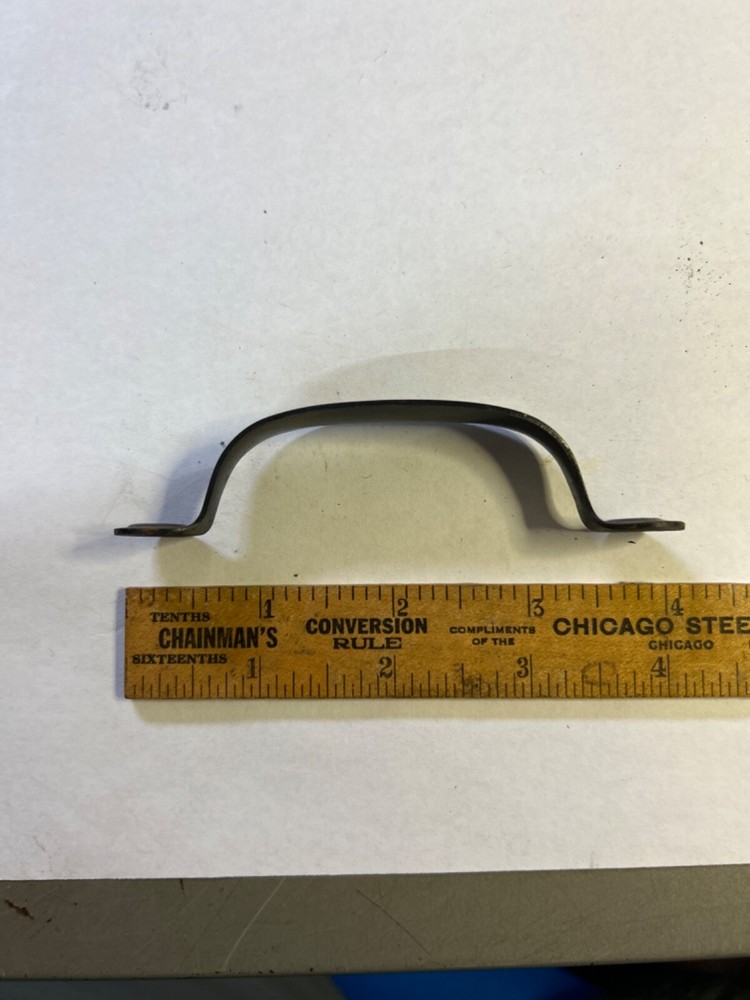 Vintage NOS Screen Door Angled Handle Drawer Pull Black Paint