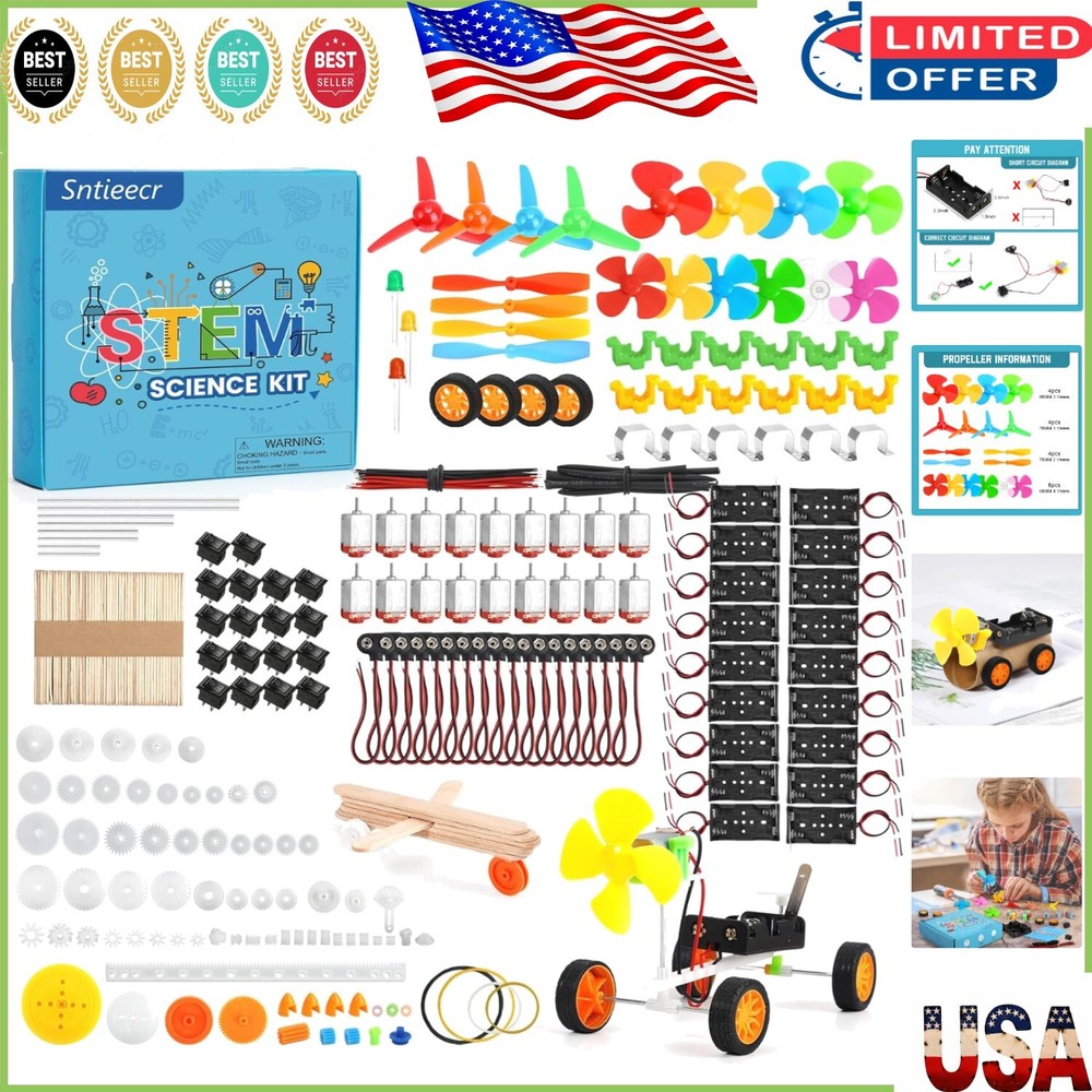 Complete 276PCS Electric Circuit Kit - High-Speed Motor & Versatile Components