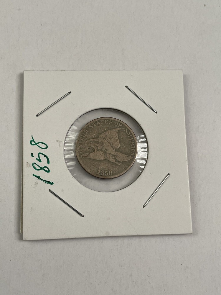 1858 Flying Eagle One Cent Penny, Beautiful Coin, Rare