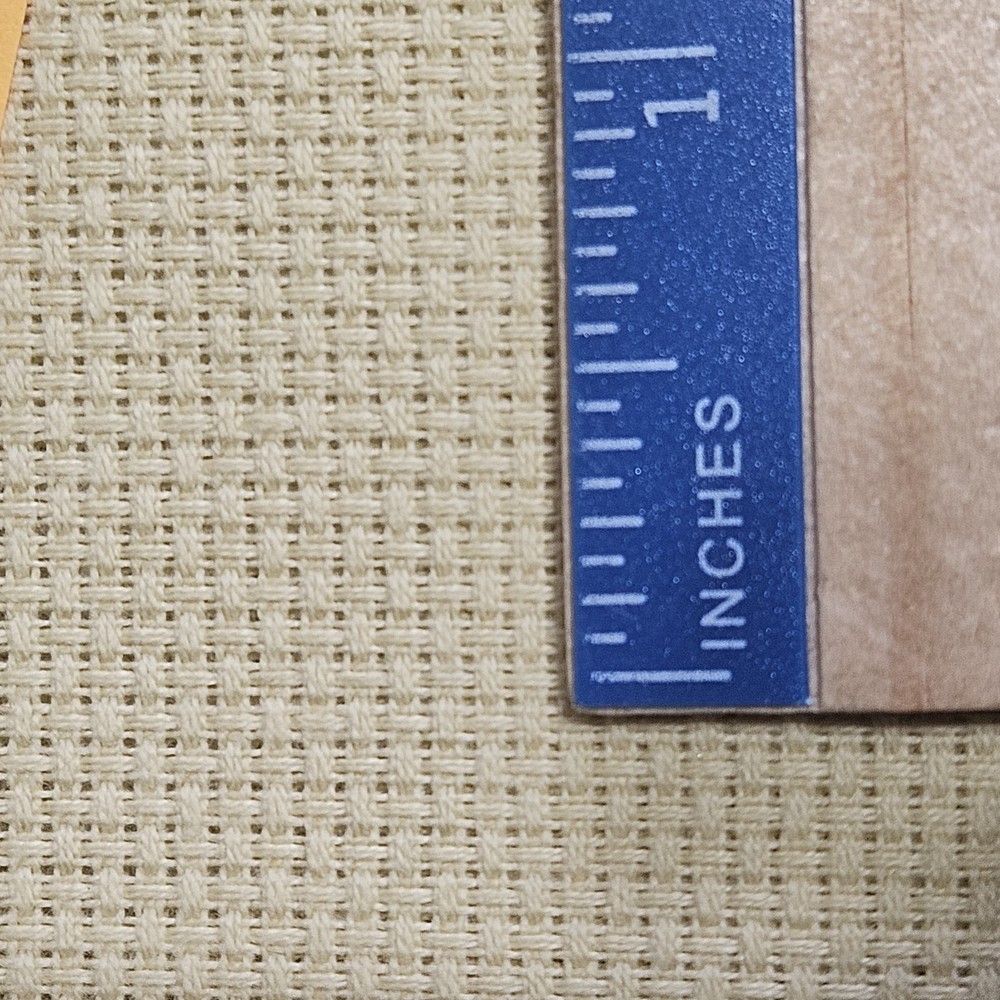 Cross Stitch Fabric Pieces Multi Color Mixed Count & Size READ