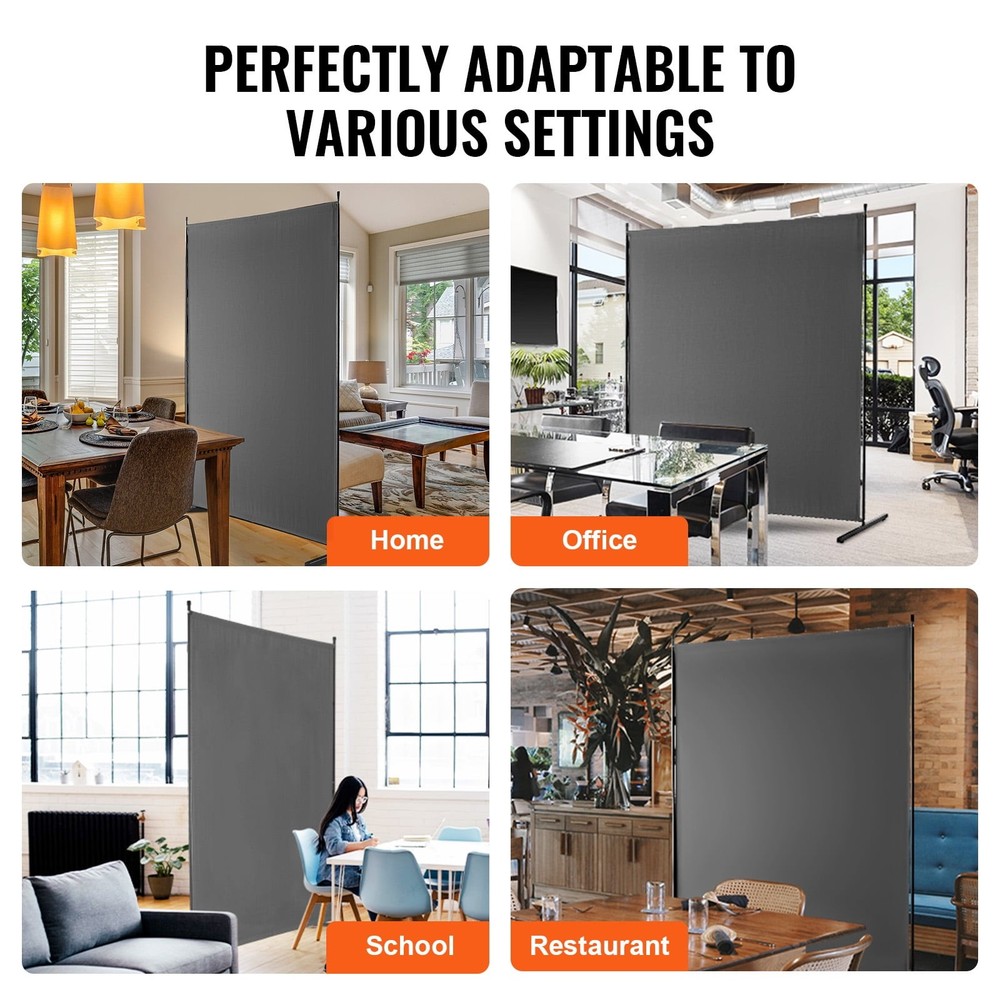Space Separator One-Panel Privacy Barrier 6FT Indoor Privacy Shield Segregation
