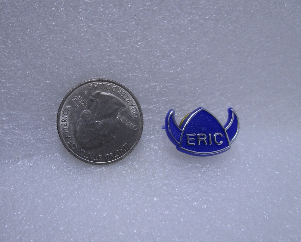 Eric Viking Hat Plastic Pin