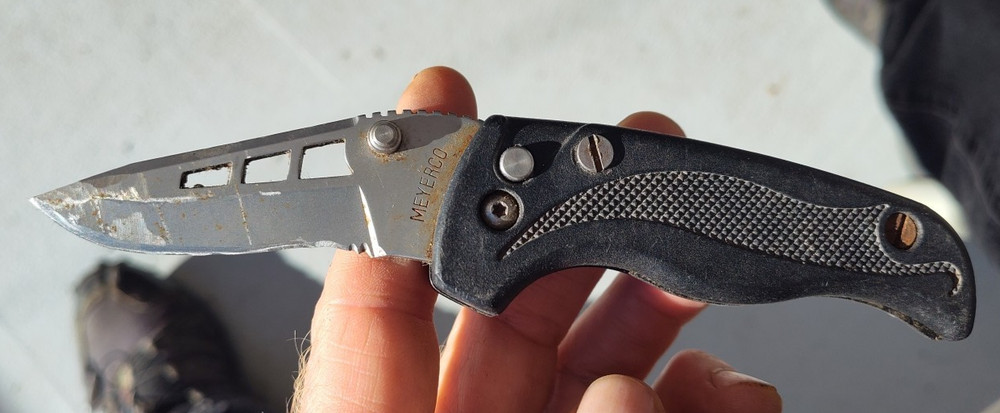 Meyerco Lockback AUS-8 folding knife