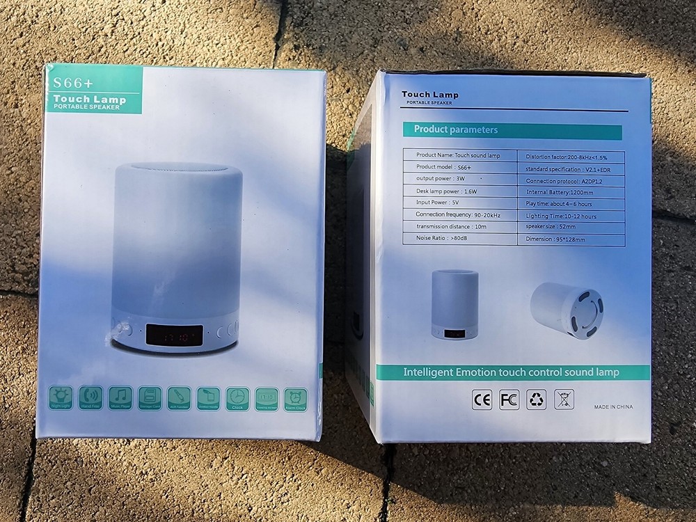 S66+ Touch Lamp Portable Speaker