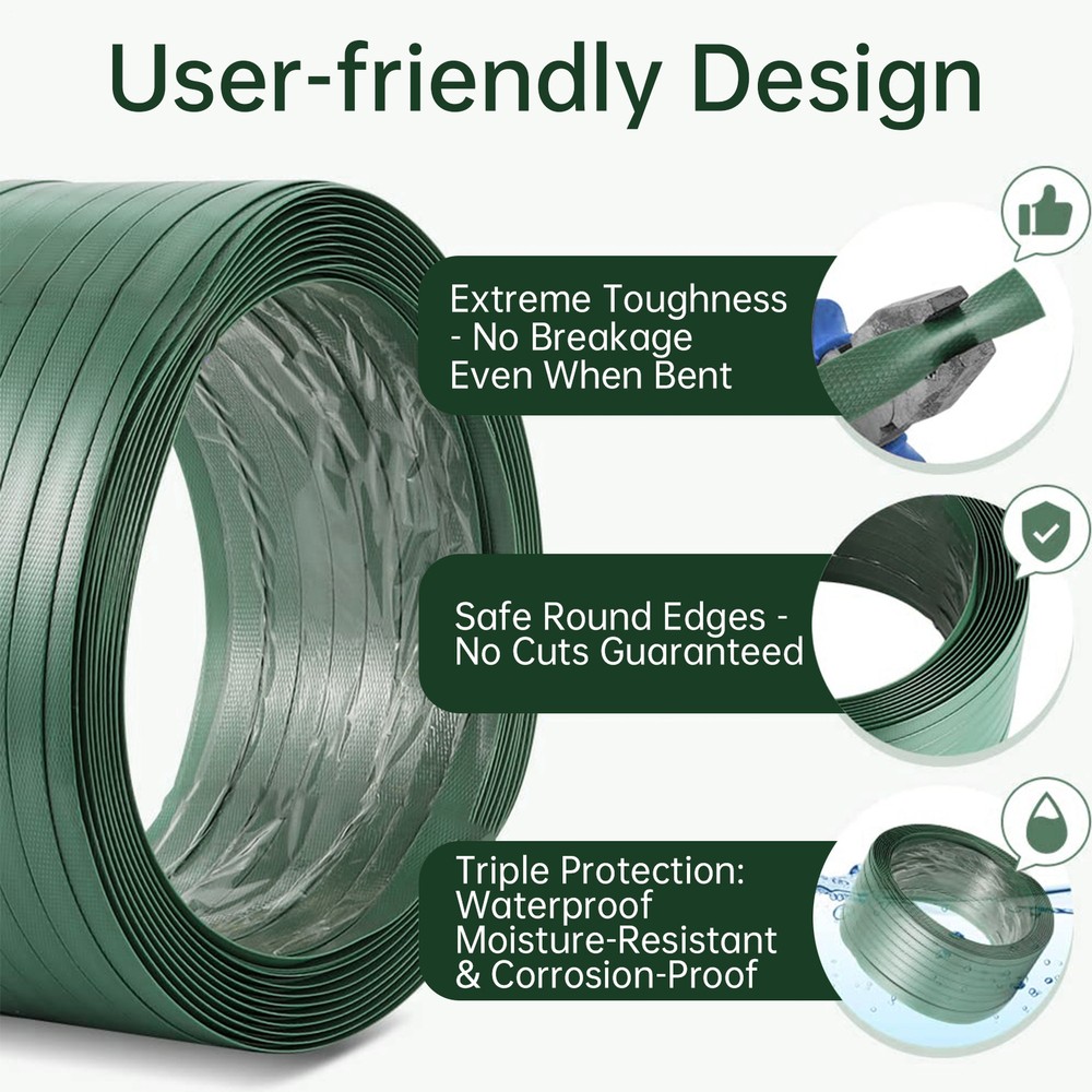 5/8in Solid Banding Strapping Kit Pallet Packaging Strapping Tool 2000ft