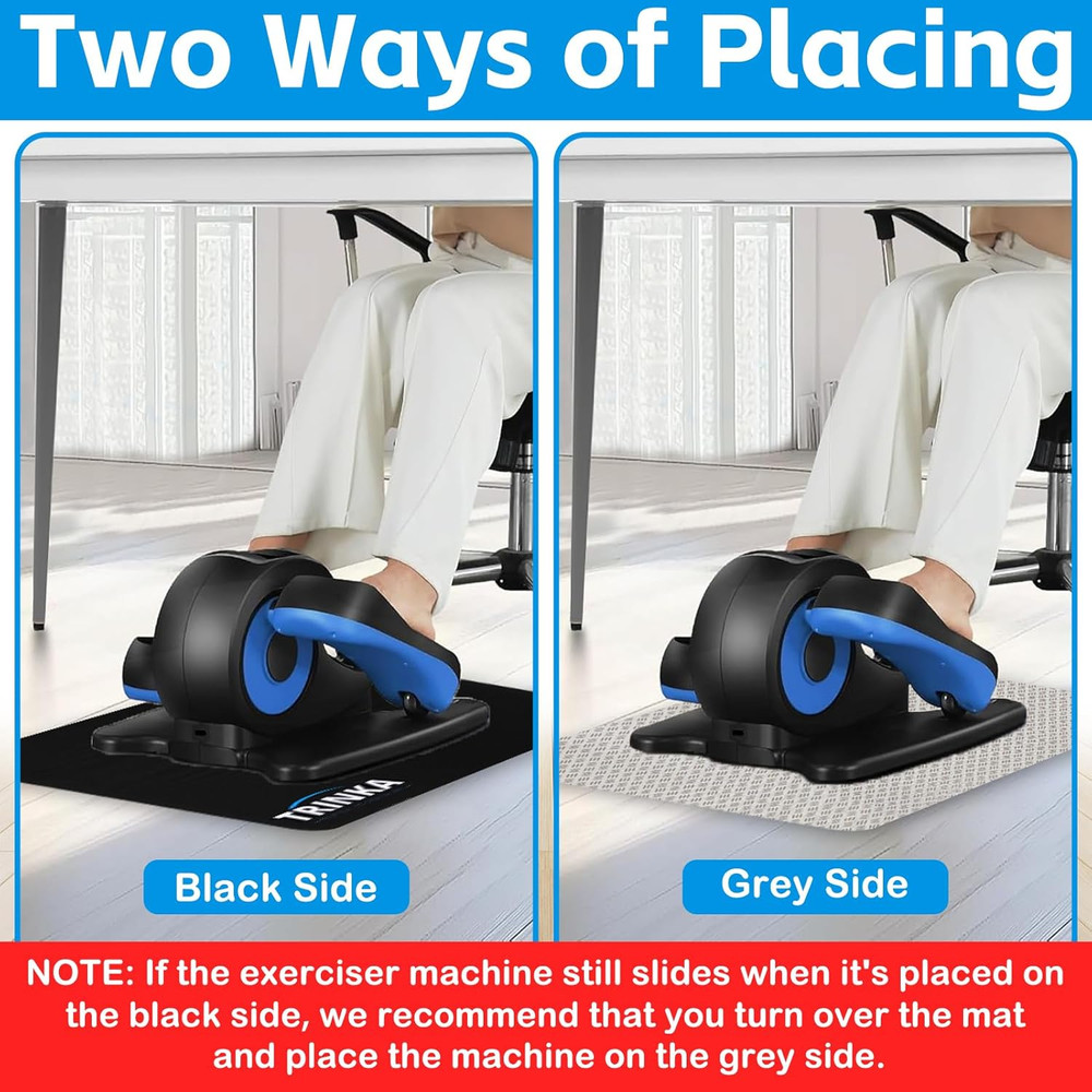 Non-Slip Workout Mat for under Desk Elliptical Machine, Mats for Exercise Equipm