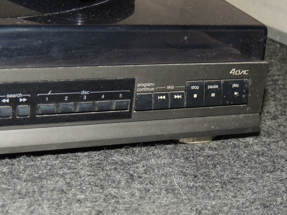 Technics SL-PC25 5 Disc CD Changer Player w/ Remote NO Cord