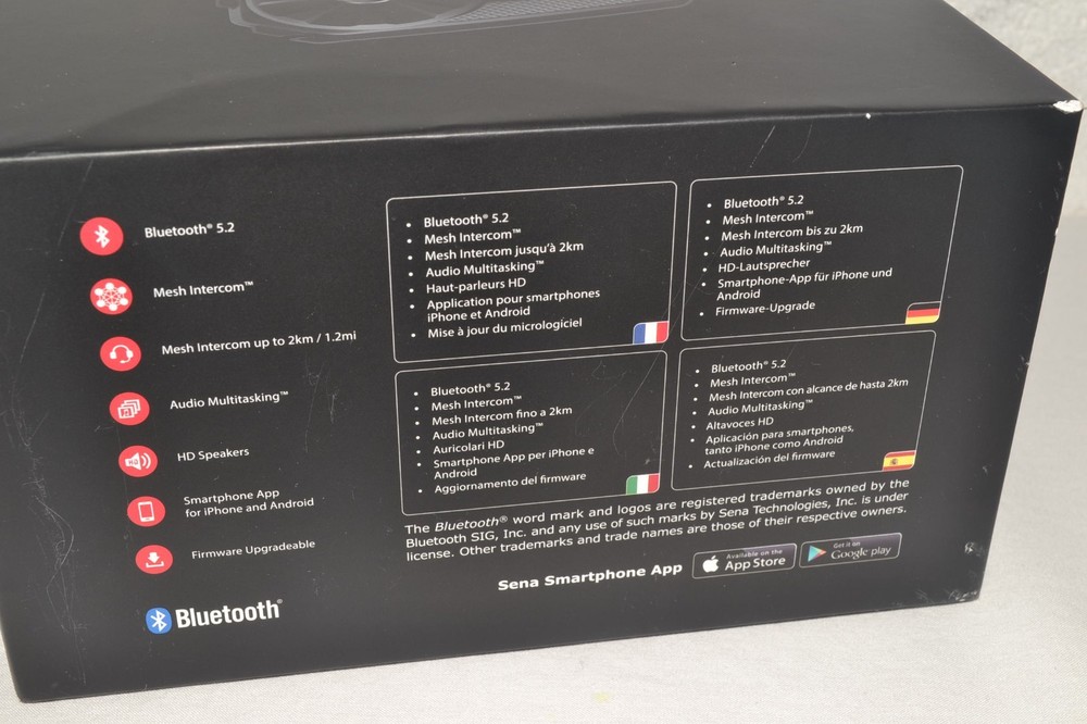 SENA Spider ST1 Motorcycle Mesh Communication System COMPLETE OPEN BOX/UNTESTED