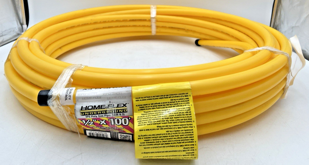 HOME-FLEX (3) 1/2" COUPLERS, TRACER WIRE, (2) THREADED TRANSITIONS & 100' PIPE