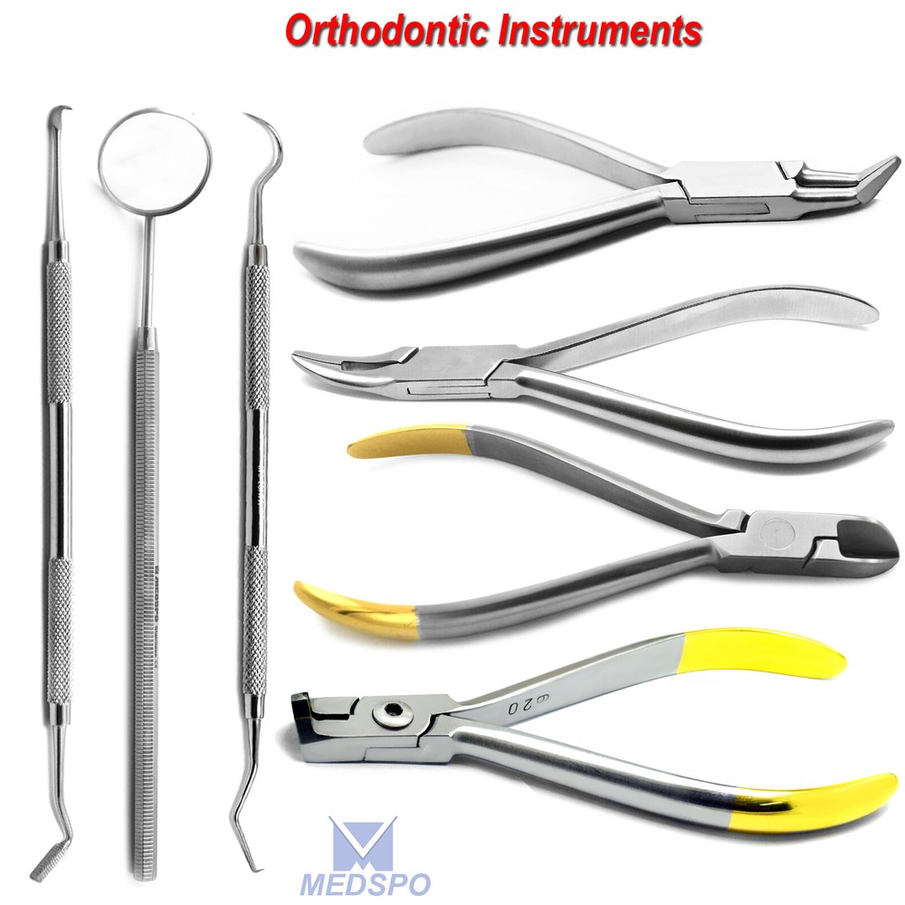 Orthodontic Pliers Wire Cutter Student Basic Examination Dental Instruments Kit