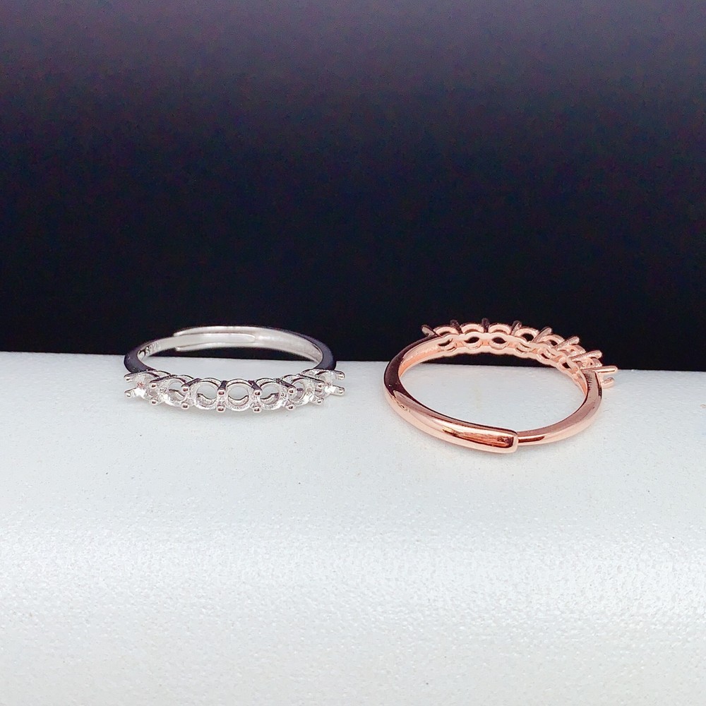 Empty silver925 ring setting, blank setting silver ring DIY R1700