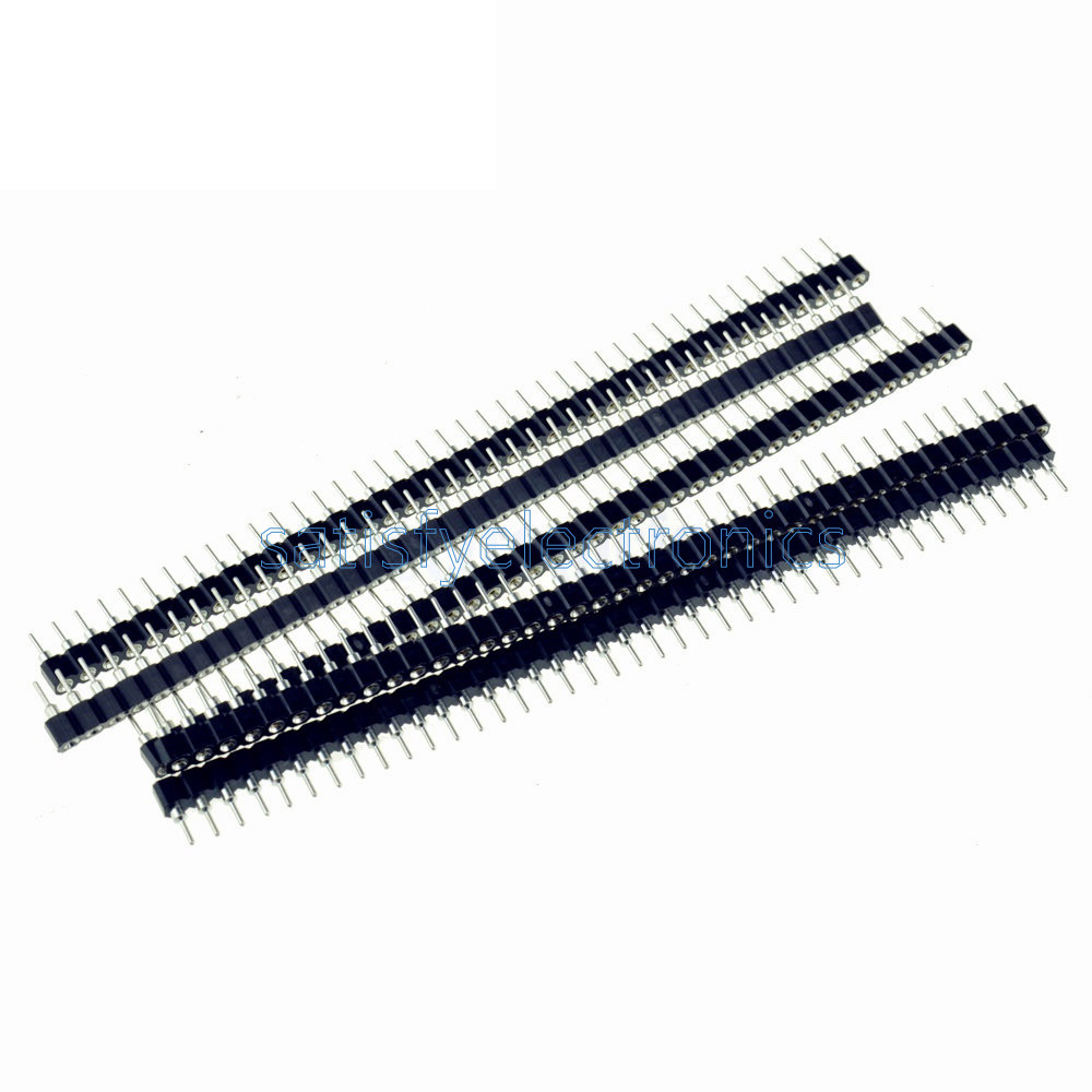 10PCS Strip Tin PCB Female IC Breakable 40pin Single Row Round Header Socket