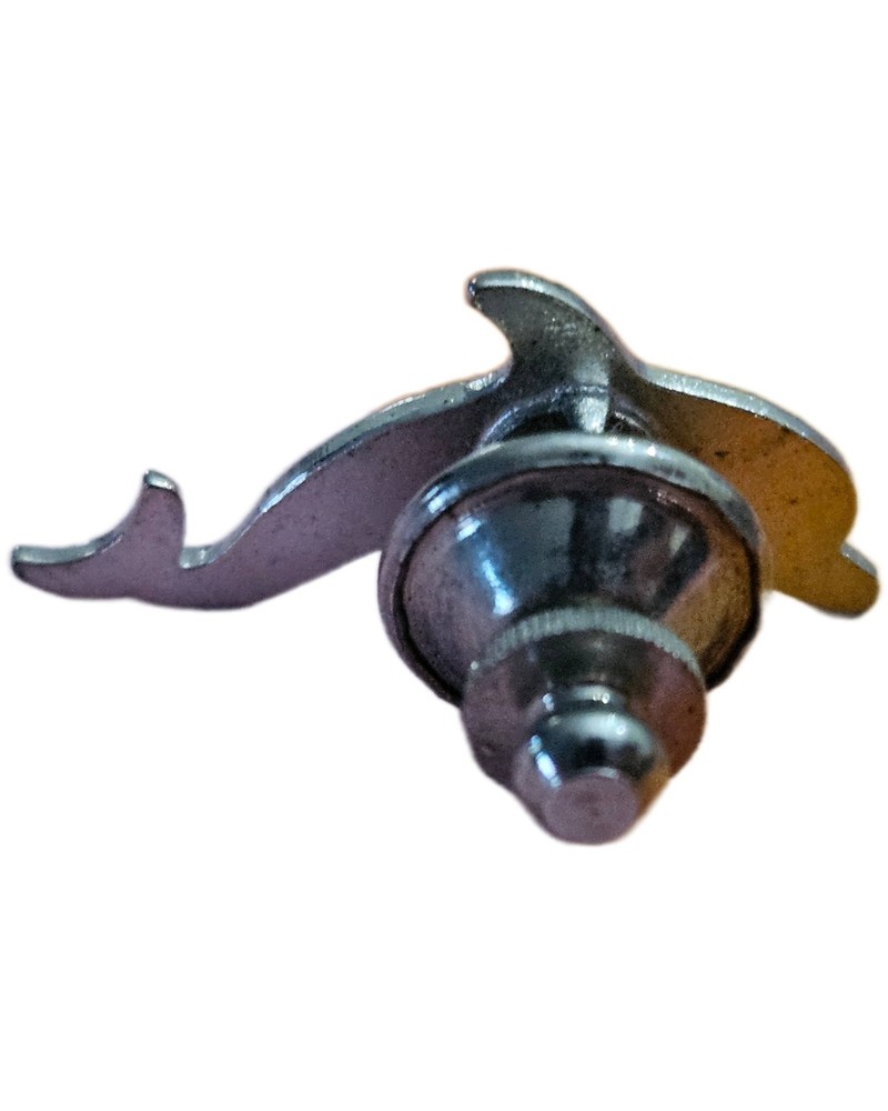 Vtg Silver Dolphin Animal Pinback 1"