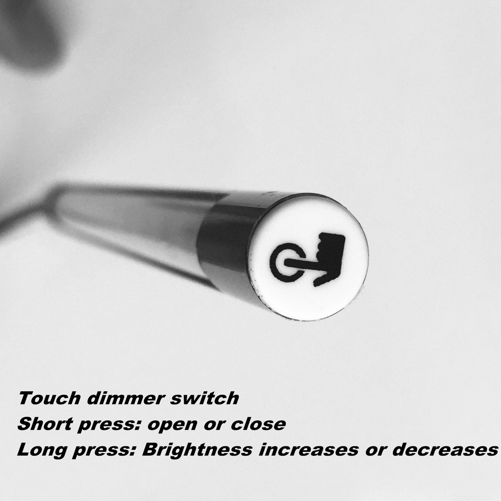 USB LED Keyboard Light with Gooseneck and Touch Dimmer for Laptops