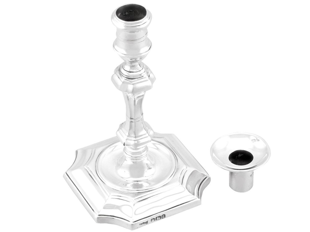 Antique Victorian Sterling Silver Taper Candlesticks (1893)