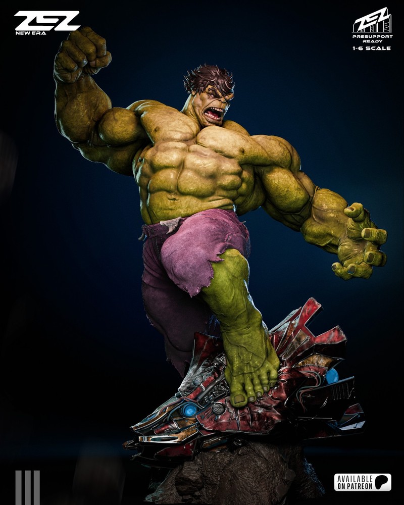 Hulk Statue 3D Printed Kit Unpainted/Unassembled