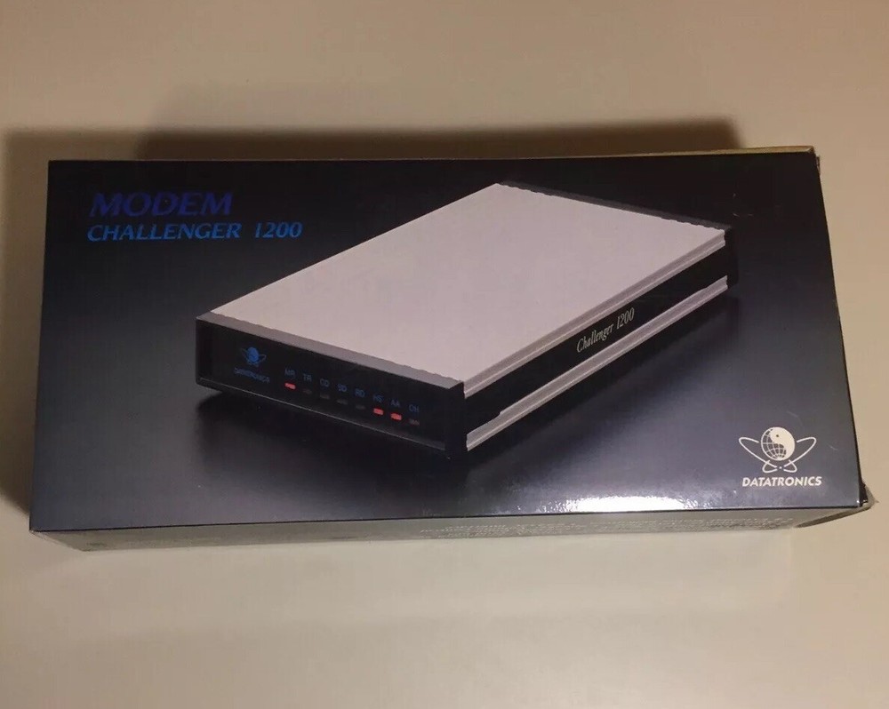 Vintage Datatronics Technology Modem Challenger 1200 Complete In Box