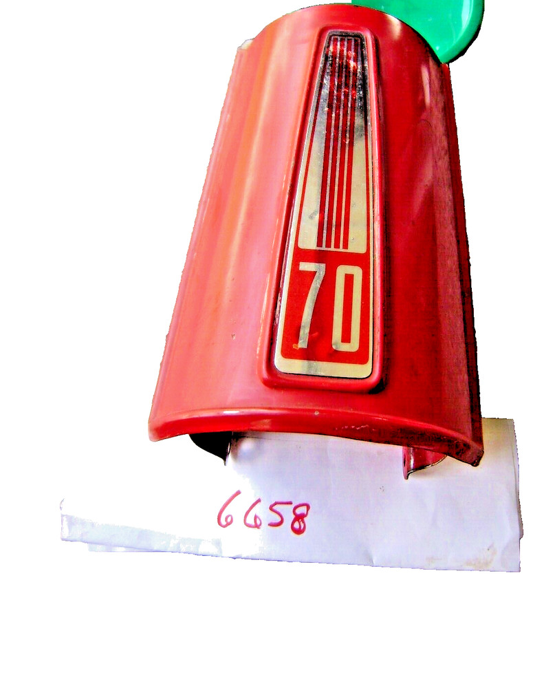 Honda C70 Red Front Metal Shield sku 6658
