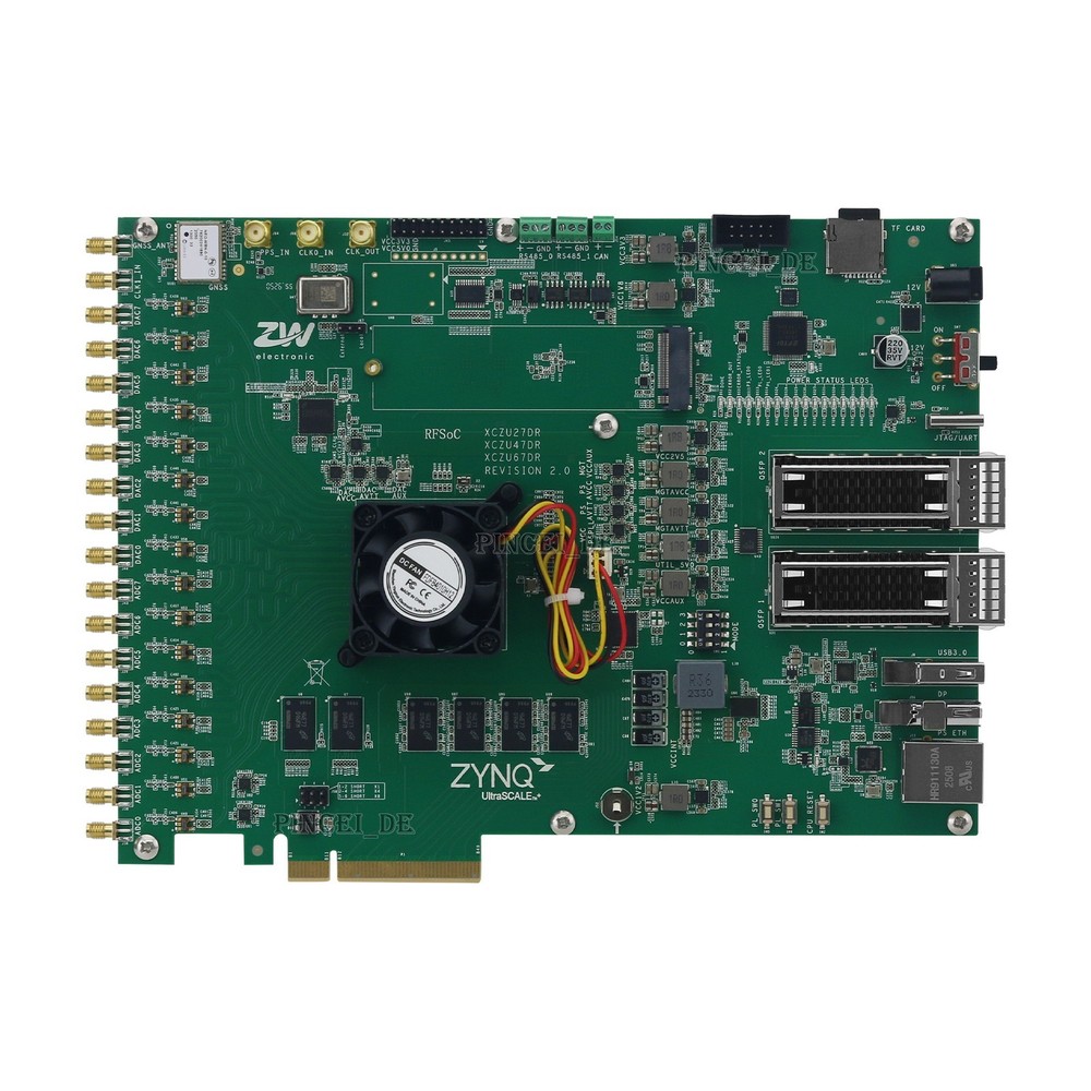 XCZU27DR RFSOC PCIE RF Wireless Development Board Support PPS Output