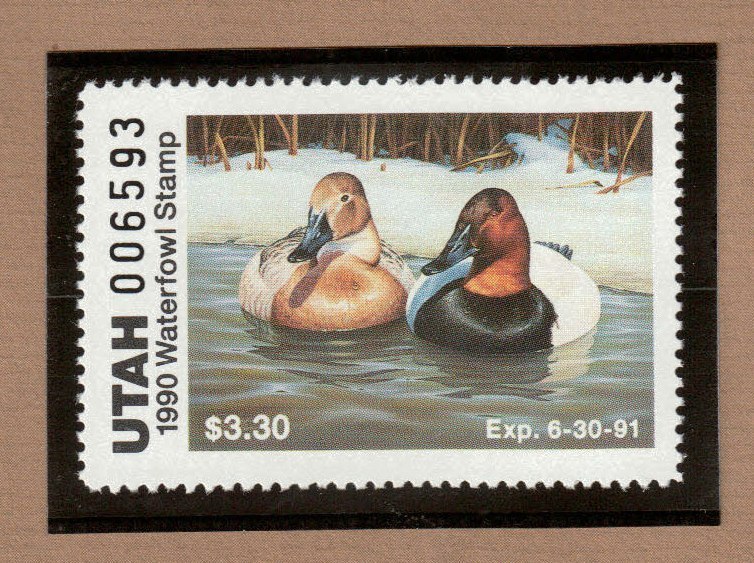 UT5 - Utah State Duck Stamp.  Single. MNH. OG.