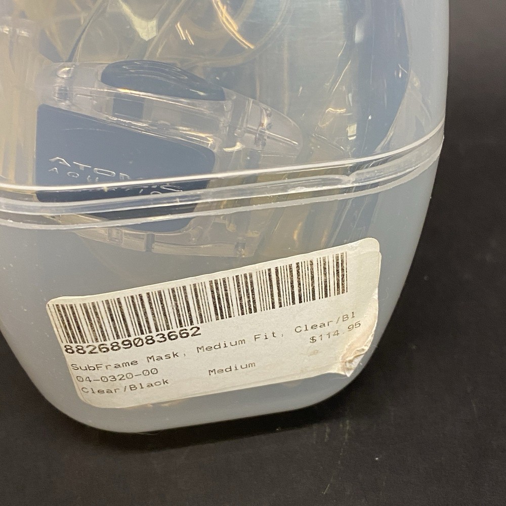 Atomic Aquatics SubFrame Scuba Diving Mask with Case Medium Clear E2