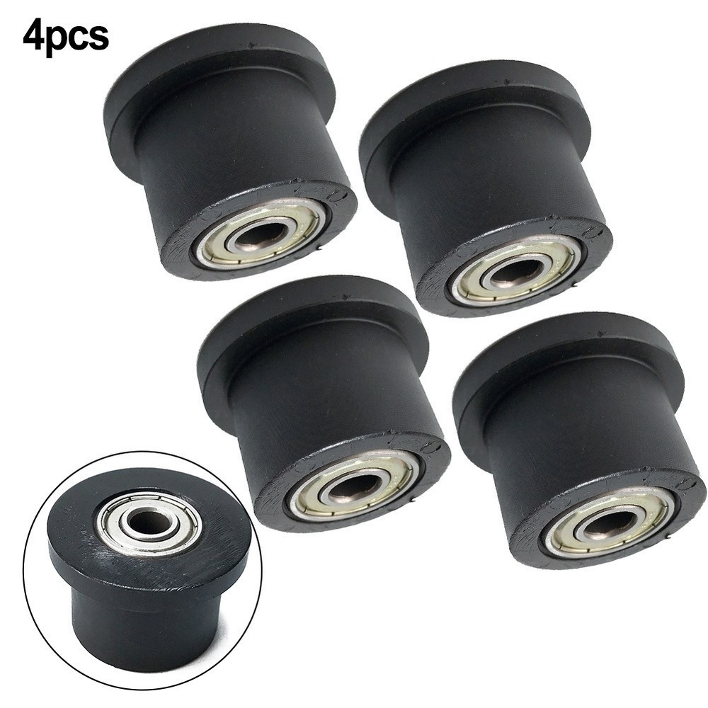 4pcs Nylon Wheel Rollers for Rowing Machines 8mm Aperture Quiet & Efficient Use