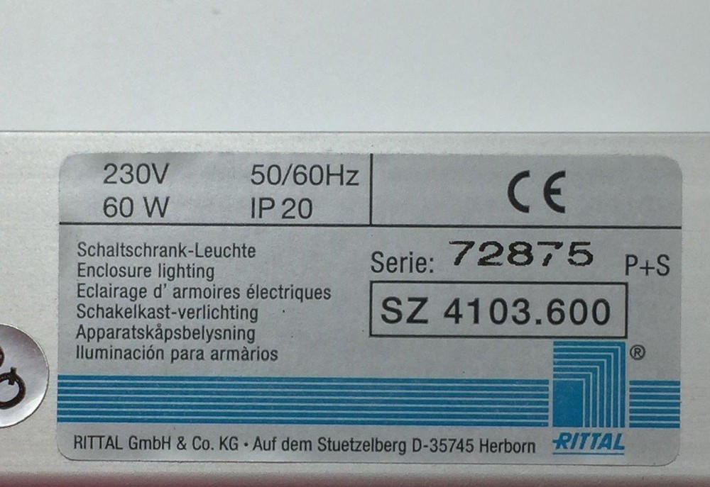 NEW Rittal SZ-4103.600 System Courtesy Light