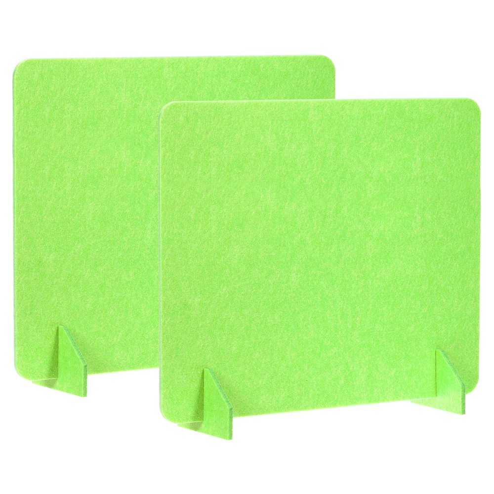 2 Set 24" x 24" Desk Divider Privacy Panel with 4Pcs Support Feet,Green