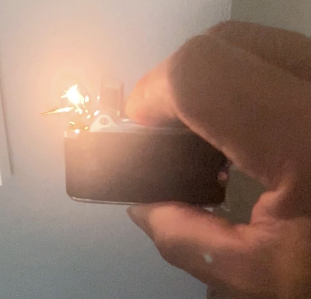 Vintage Ronson Adonis Leather Wrapped Varaflame Lighter