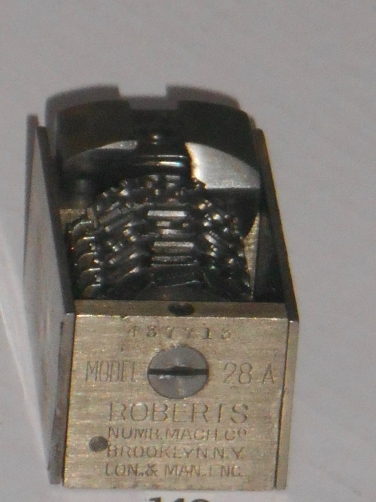 Roberts | letterpress numbering machine | 140