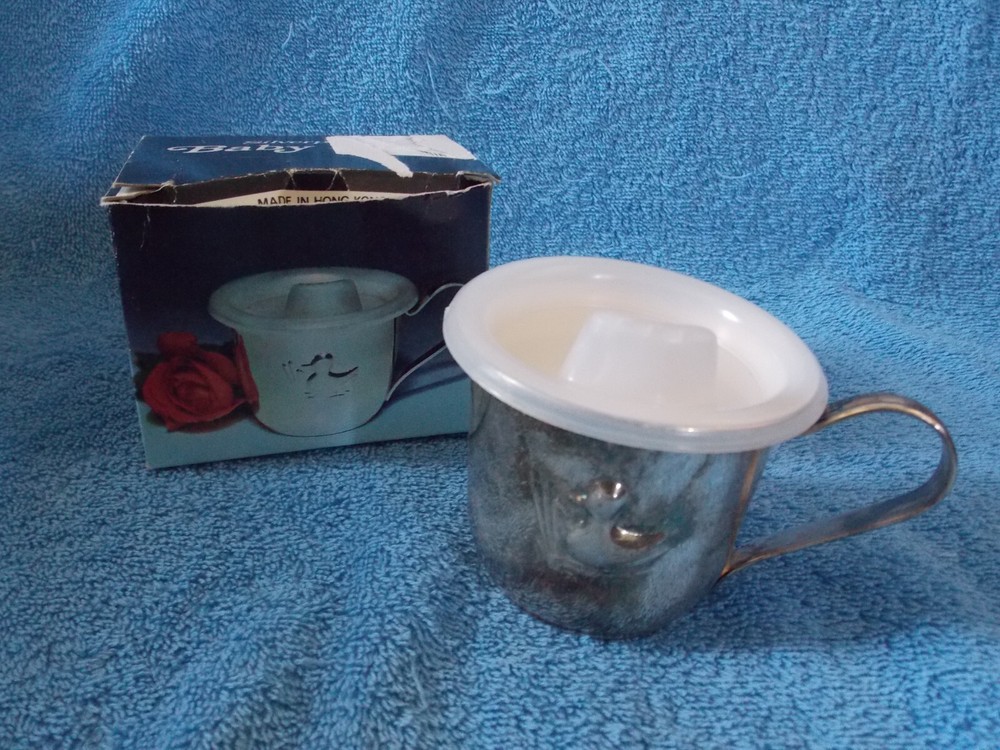 Silverplated Baby Cup With Lid