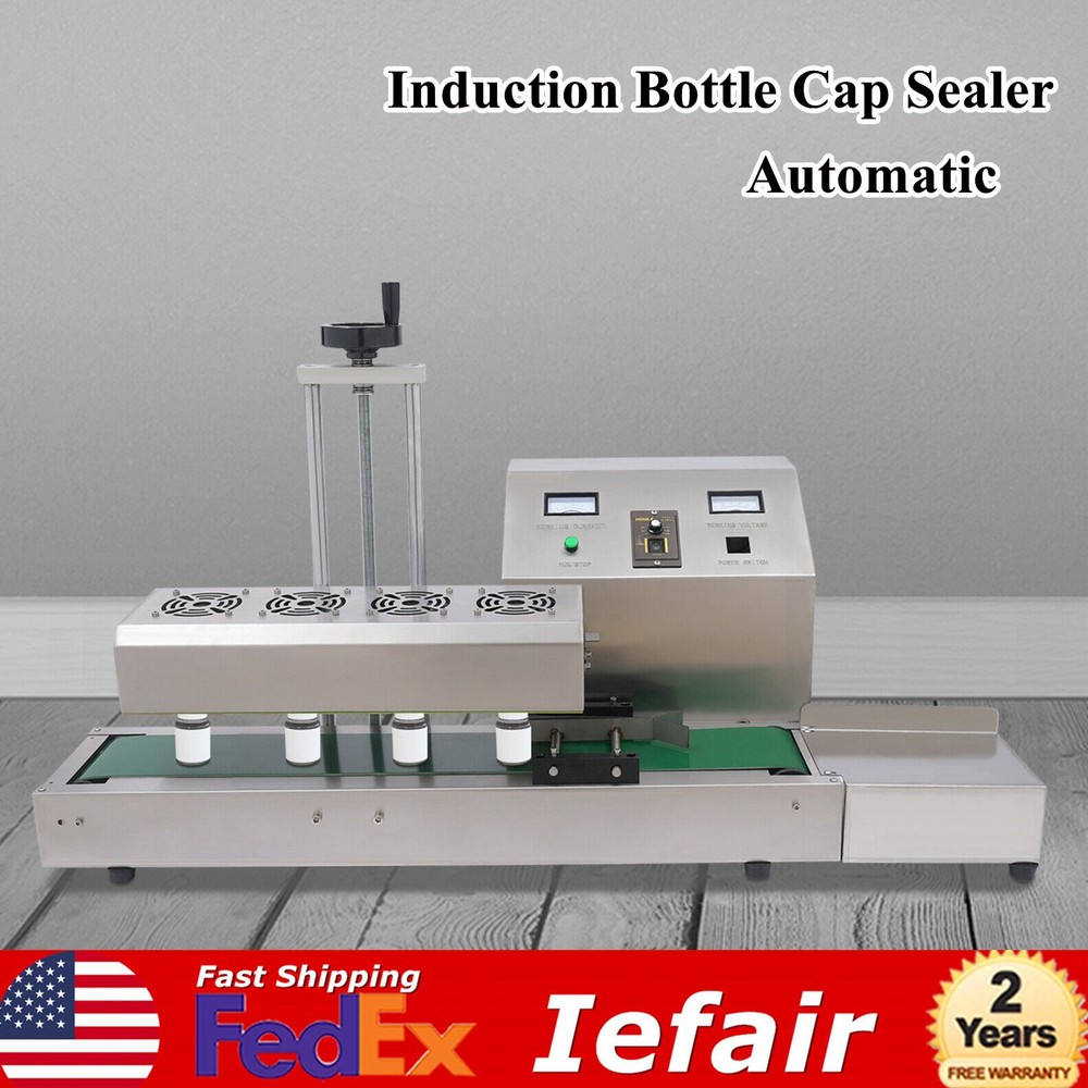 Automatic Sealing Machine Continuous Induction Sealer 20-100mm Bottle Cap 1800 W