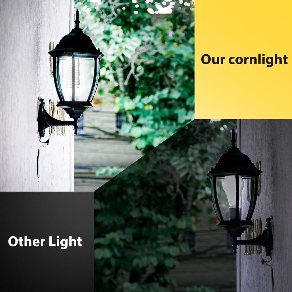 100W 2 pack LED Corn Light Bulb,(1000W Equivalent )Commercial Grade DayLight ...