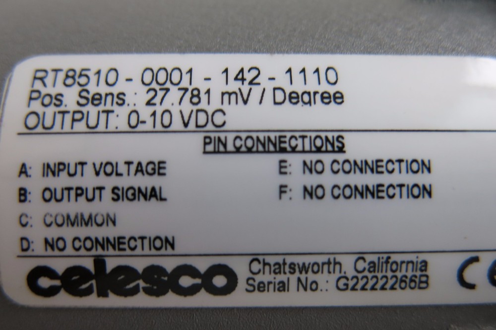 Celesco RT8510-0001-142-1110 ENCODER, NEW