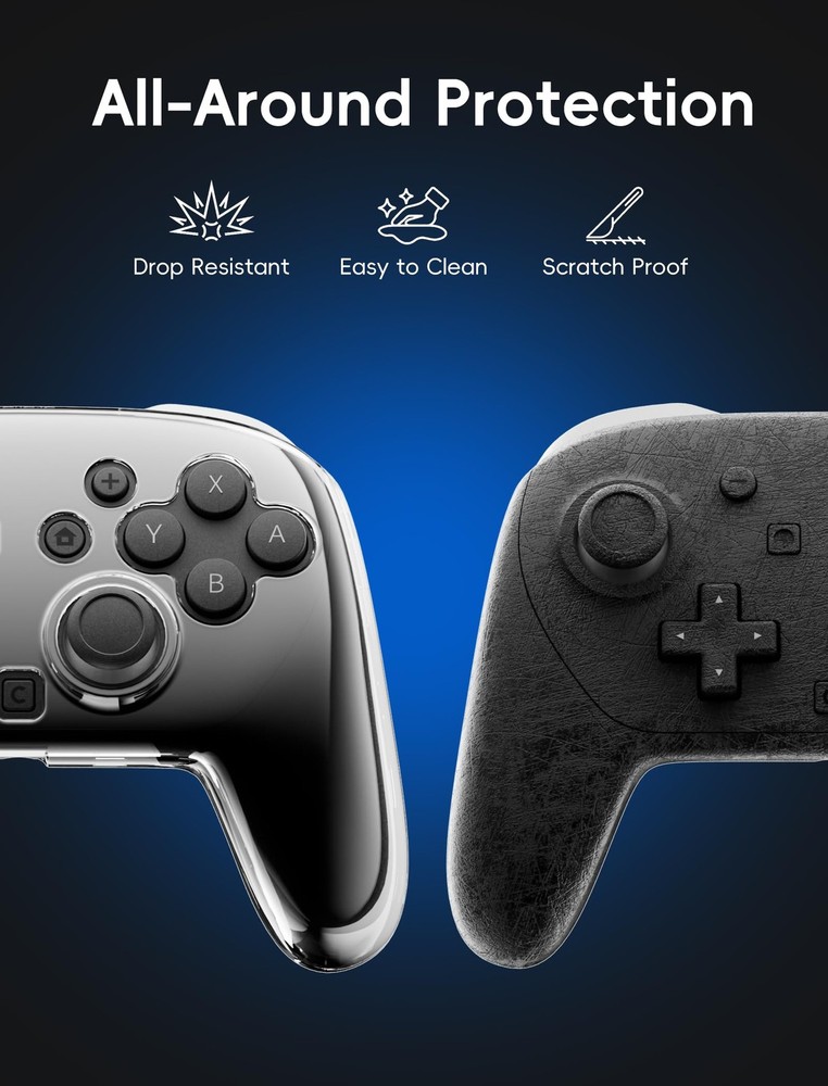 Switch 2 Pro Controller Hard Shell Case, Shock-Proof, Waterproof Cover
