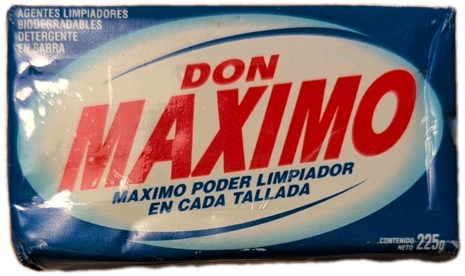 Vintage Don Maximo Detergent Soap Detergent Stain Remover Laundry poder en cada