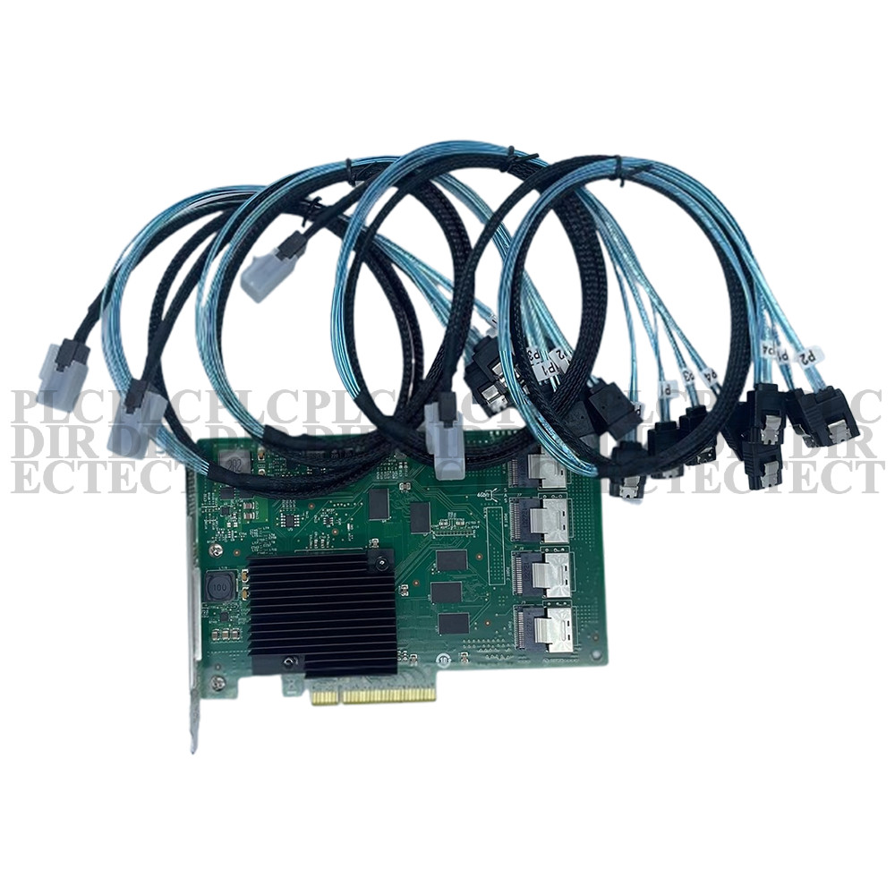 Used LSI 9201-16i 6Gbps 16P Raid Controller Card + Cable