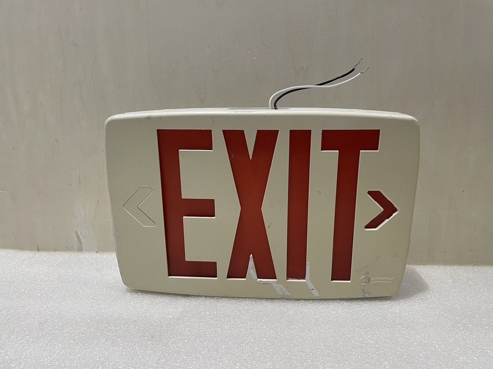 Lithonia LQM Exit Sign With Battery Backup