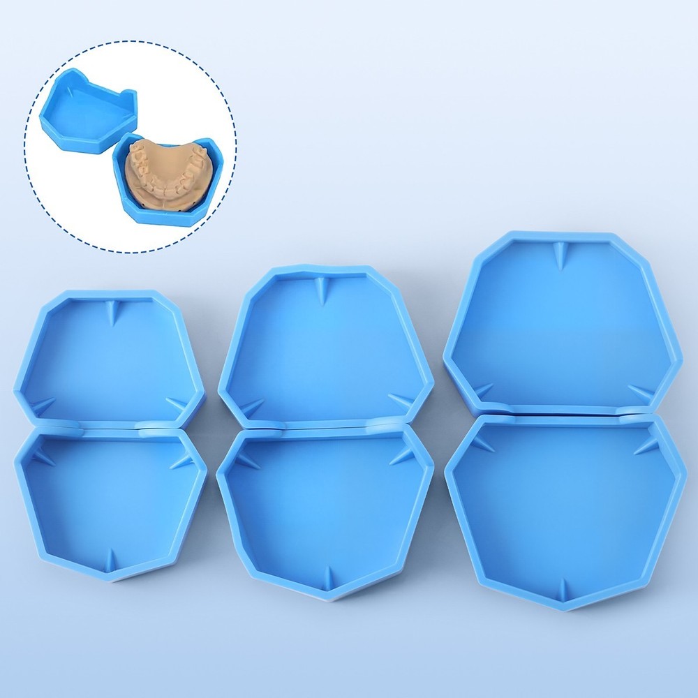 Dental Lab Silicon Rubber Plaster Model Base Denture Impression Tray Former Base