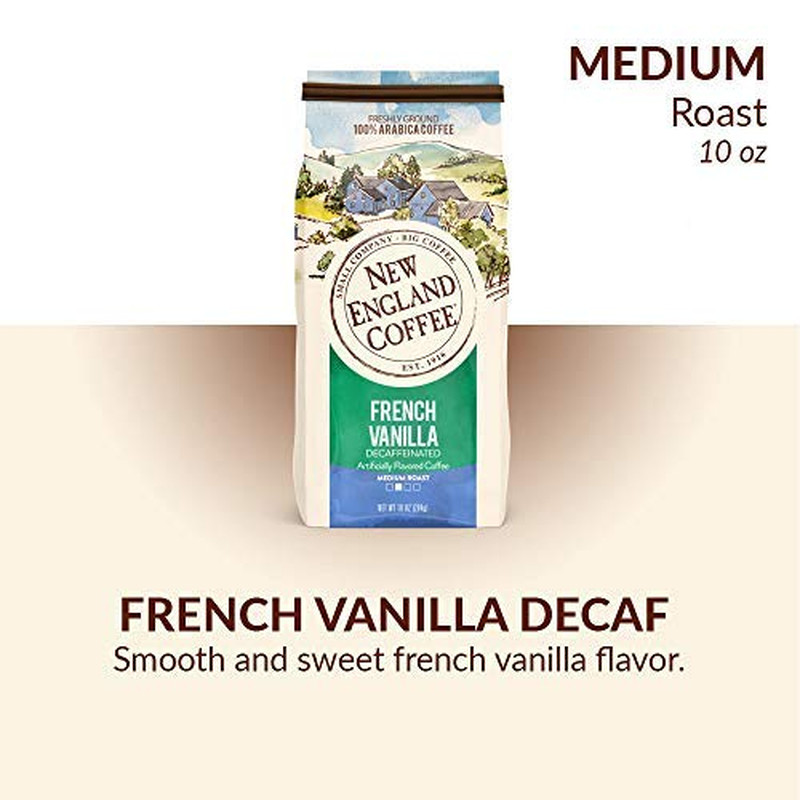 French Vanilla Decaffeinated Medium 10 Ounce (Pack of 1)
