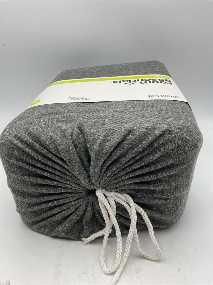 Room Essentials Twin Sheet Set Jersey Gray