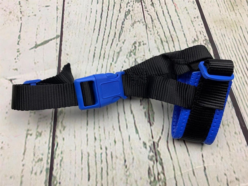 Nylon Dog Muzzle for Dogs Prevent Biting Barking Large Blue