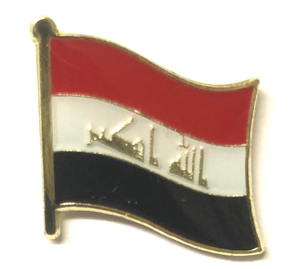 Iraq Flag Pin Badge - Free postage