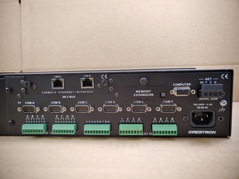Crestron AV2 Audio Video Control Processor w/ C2ENET-2 & Rack-Ears ✔✔✔