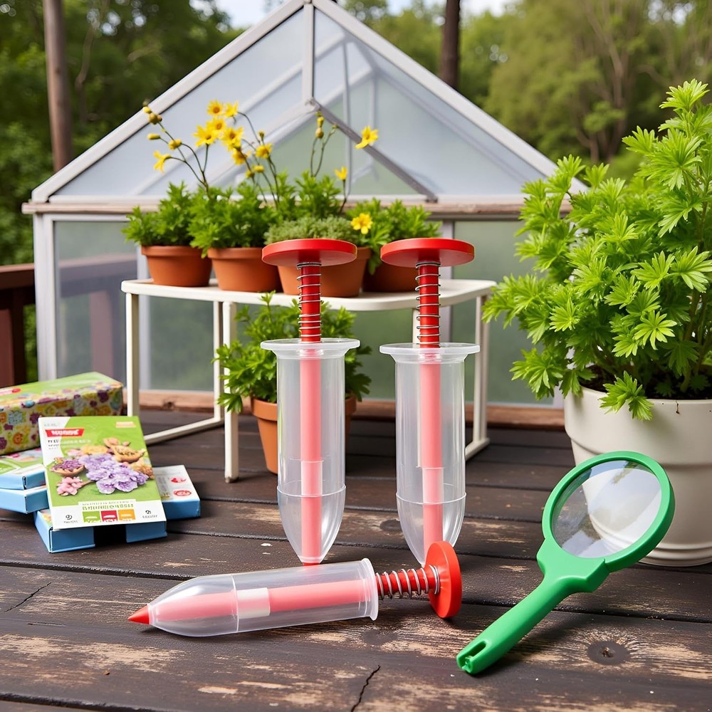 6Pcs Mini Sowing Seed Dispenser, Seed Planter Tool, Handheld Seed Planter, Mini