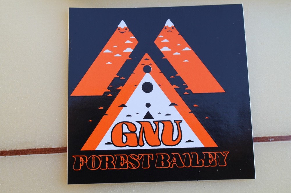 Forest Bailey GNU Snowboards Pro Team Rider Technology Snow Snowboarding STICKER