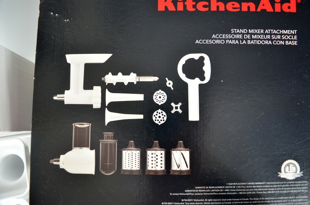 KITCHENAID Slicer/Shredder + Grinder/Sausage Stuffer Attachment *Model # KSMGSSA