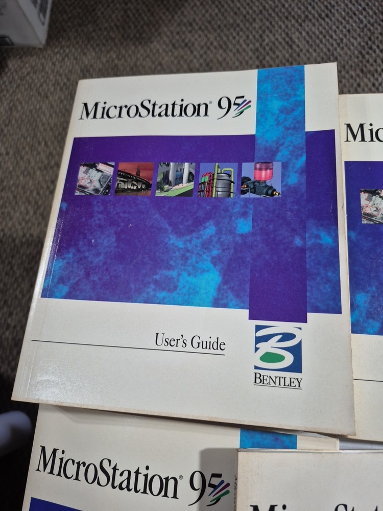 MicroStation 95 1995 PC Bentley Systems Mechanical Engineering Software Books No