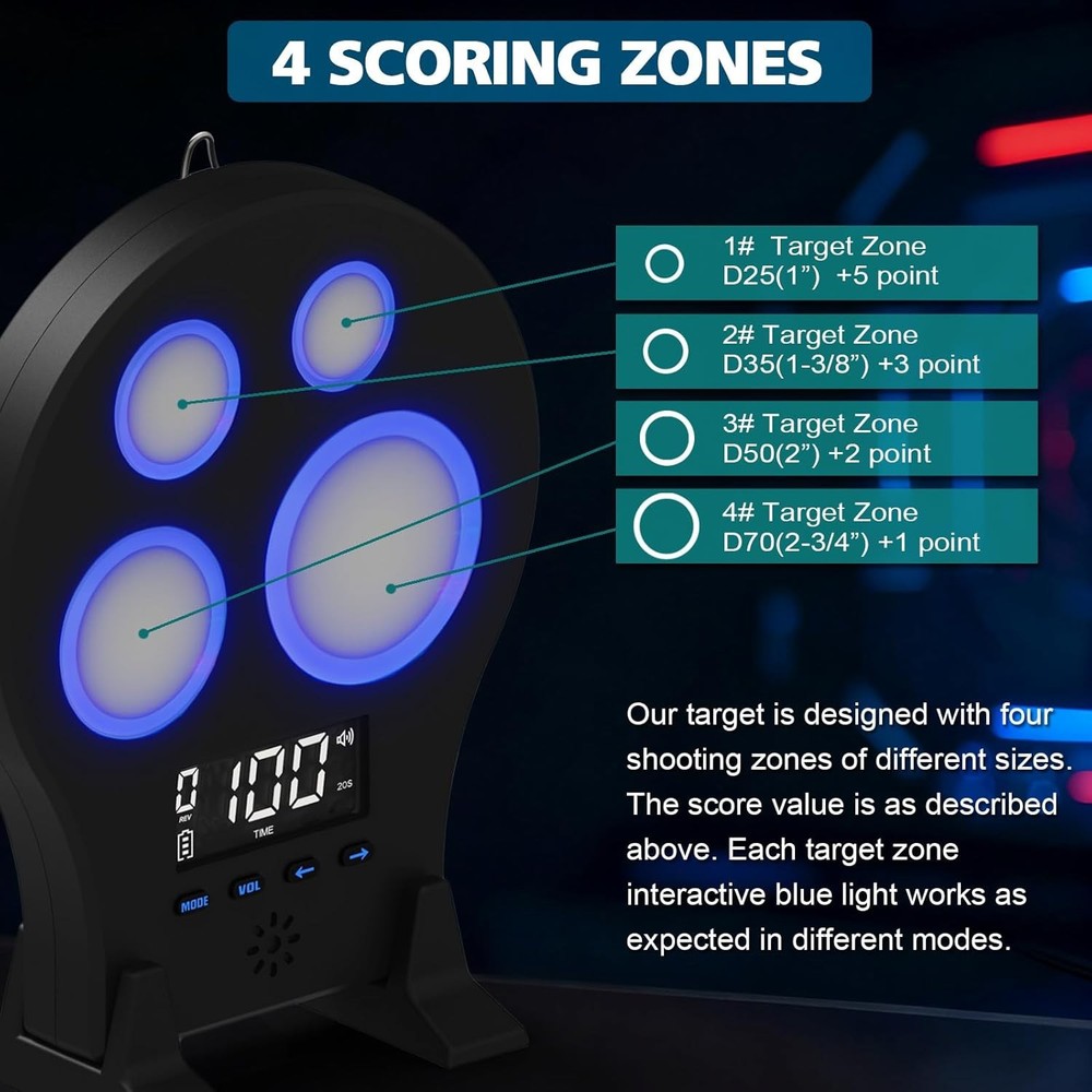 Laser Training Target M-Target - Four-Zone Dry-Fire Training System for Indoor S
