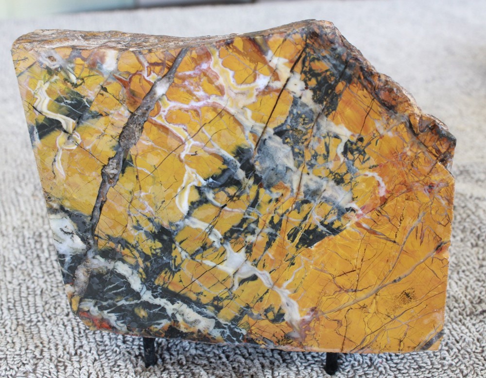 Stone Canyon Jasper THICK Slab Brecciated High-Grade Pattern